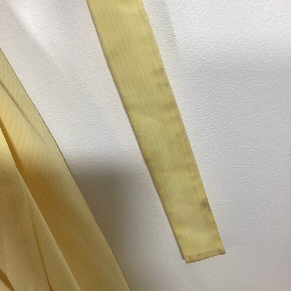 Athleta Newport Wrap Dress City Stripe Lunaria Yellow Size 3X NWT Pockets Summer - Picture 10 of 11